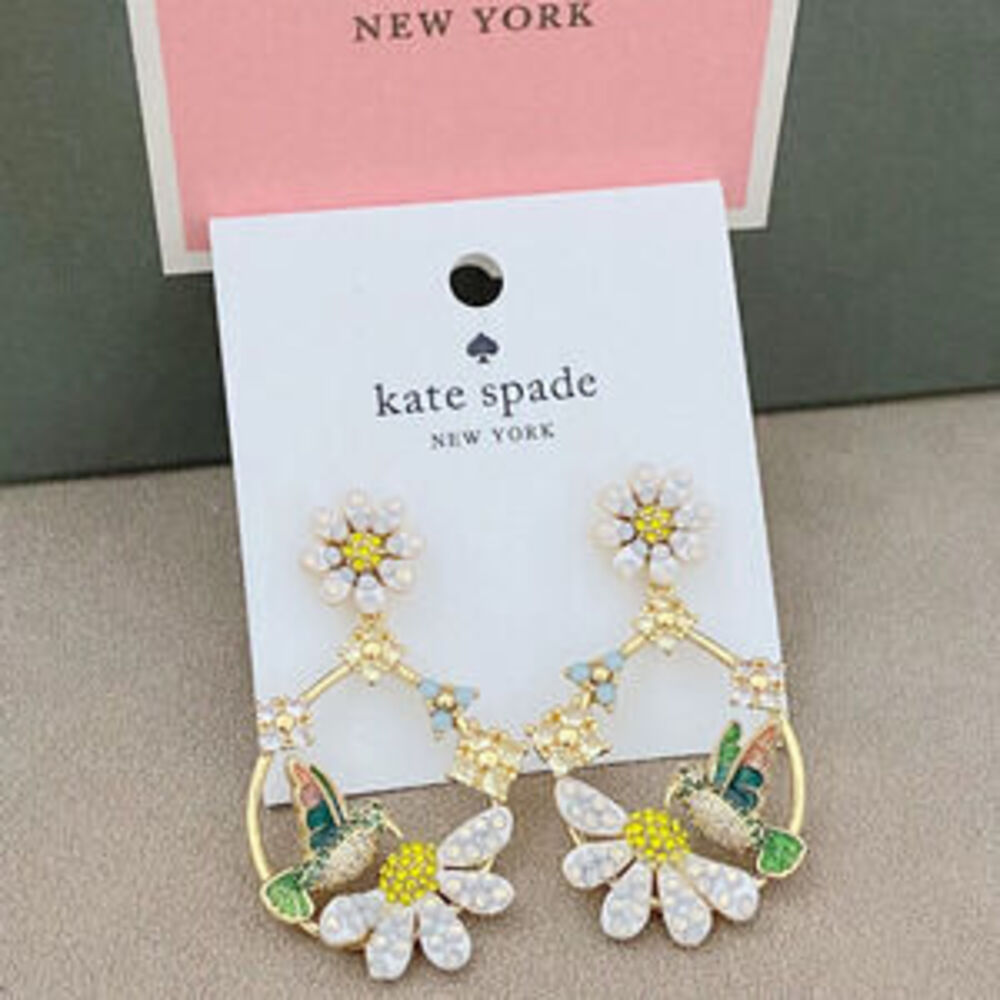 kate spade Countryside Zircon Bee Daisy Earrings